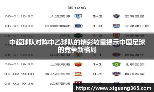 中超球队对阵中乙球队的精彩较量揭示中国足球的竞争新格局